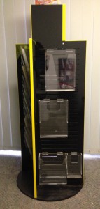 spinning slat wall flat pack  